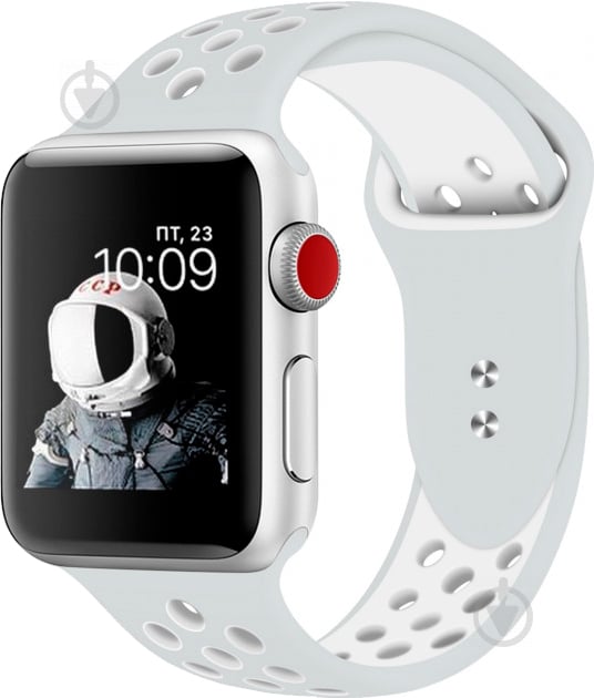 Ремешок Promate Oreo-38ML для Apple Watch 38-40 мм Grey/White oreo-38ml.grey/white - фото 1