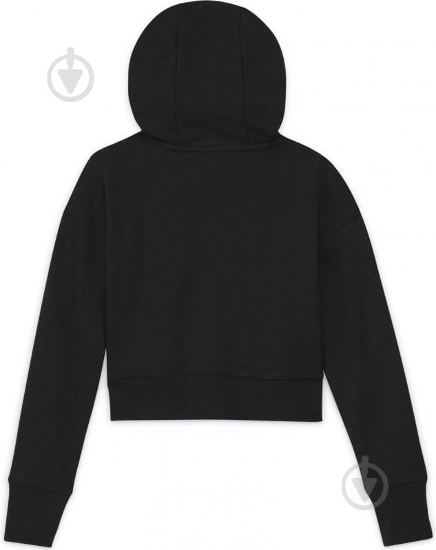 Джемпер Nike G NSW Club Ft Crop Hoodie DC7210-010 черный - фото 5