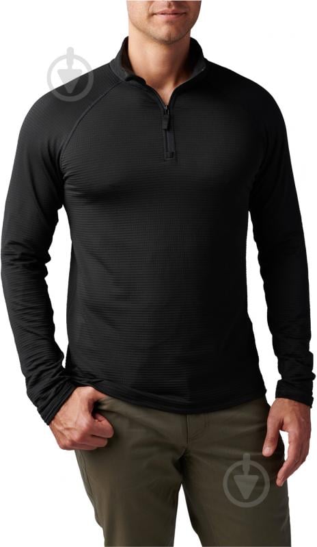 Термореглан 5.11 Tactical Stratos 1/4 Zip 72235-019 р.2XL черный - фото 3