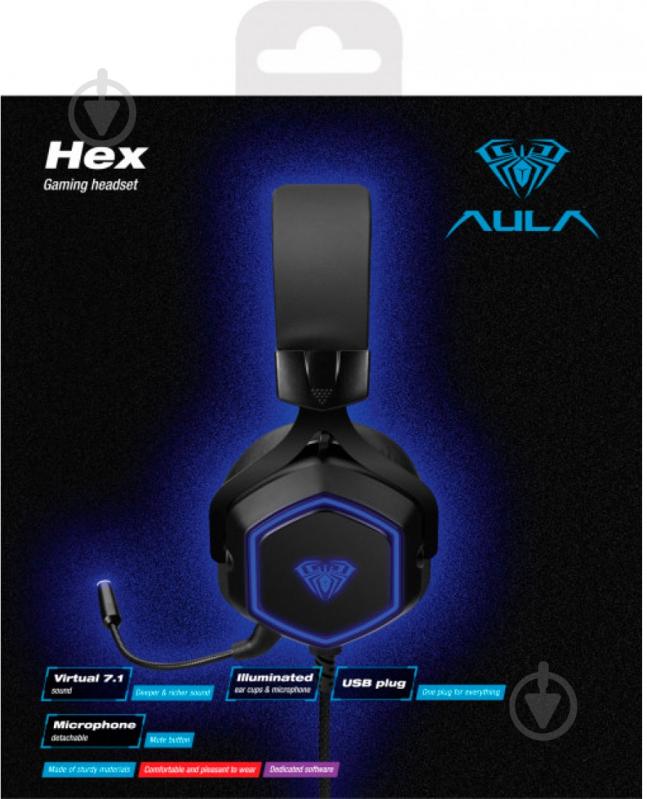 Наушники Aula Hex black/blue (6948391235080) - фото 5
