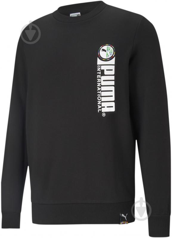 Свитшот Puma INTL Graphic Crew 59980101 р. XL черный - фото 2