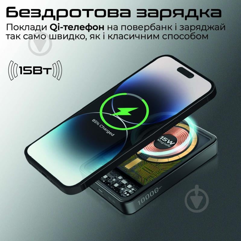 Повербанк Promate 10000 mAh (lucidpack-10.black) - фото 5