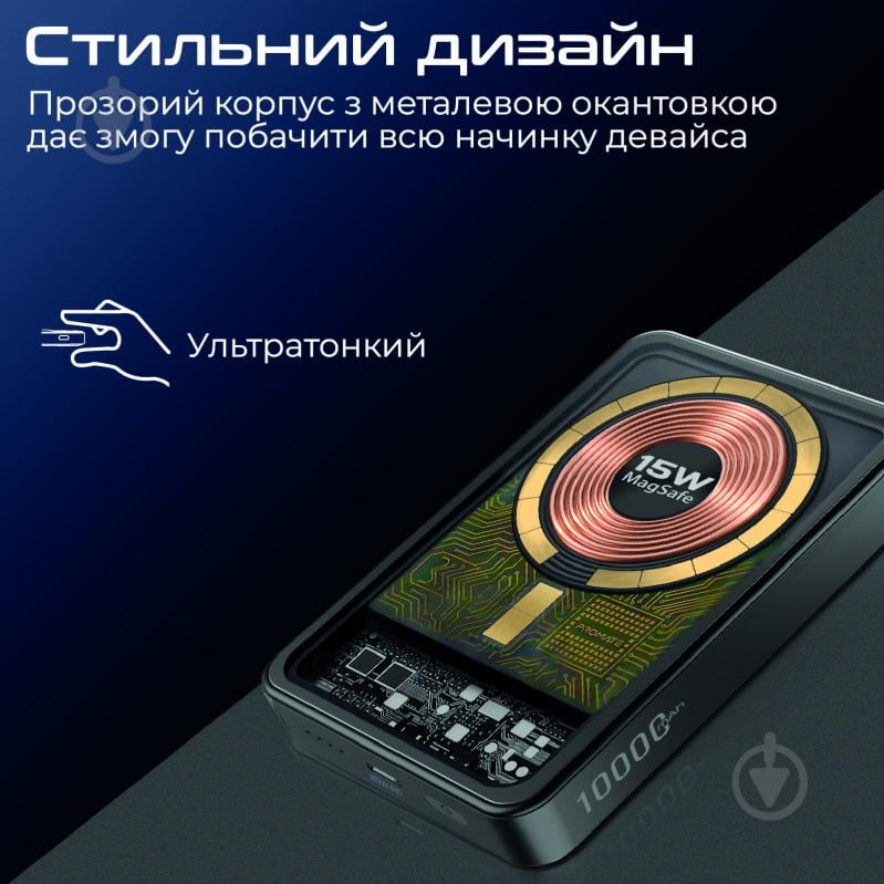 Повербанк Promate 10000 mAh (lucidpack-10.black) - фото 7