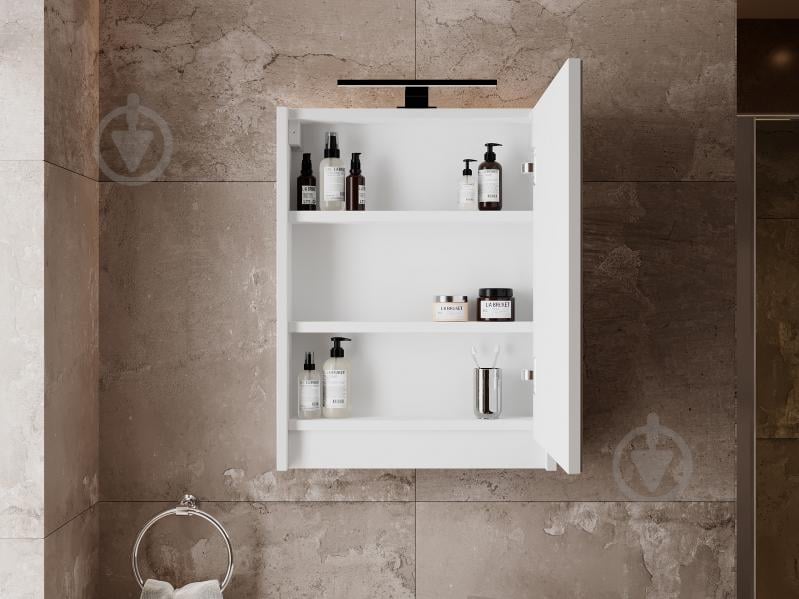 Зеркальный шкаф ЮВЕНТА Leo Leo-50 белый - фото 4