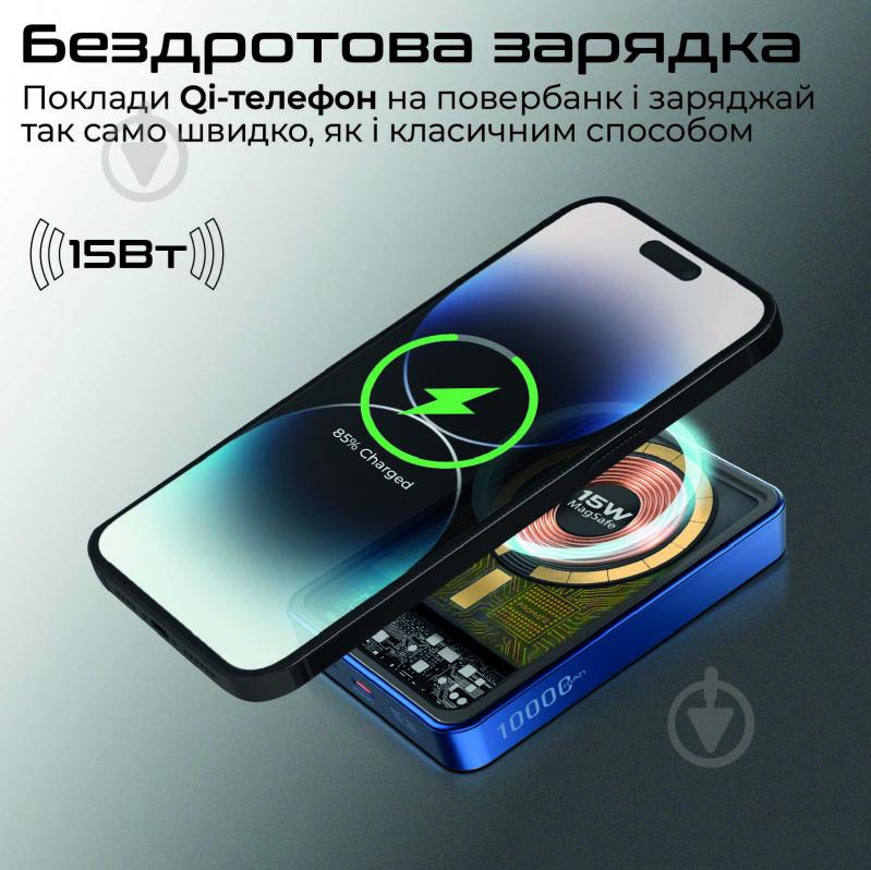 Повербанк Promate 10000 mAh (lucidpack-10.blue) - фото 5