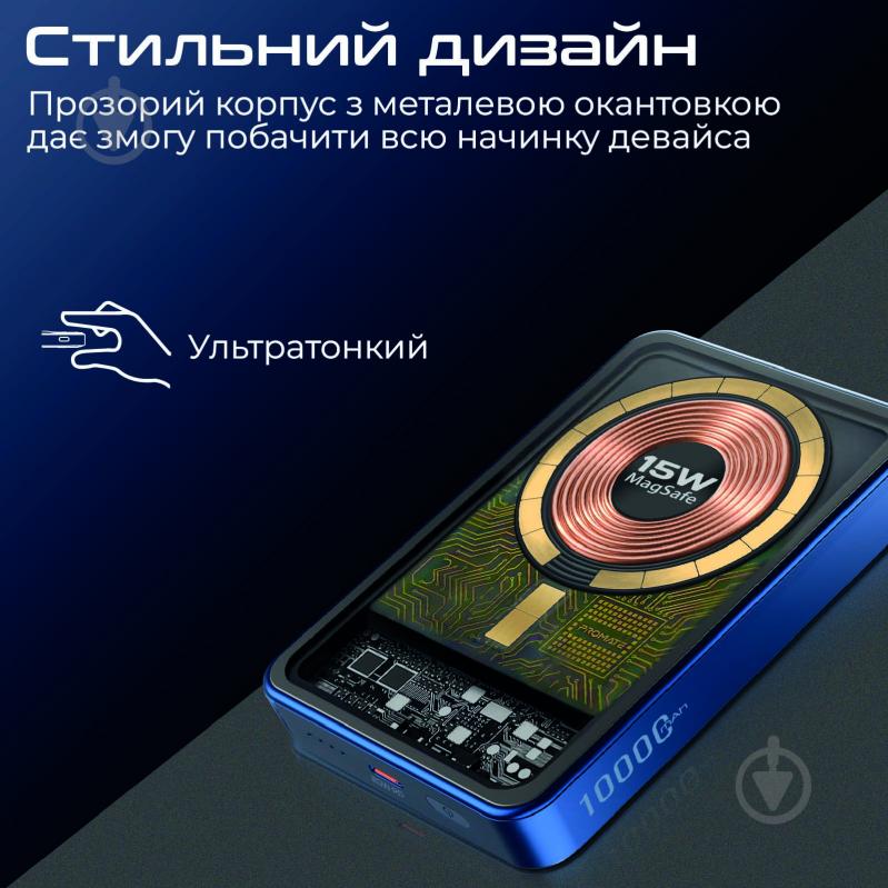 Повербанк Promate 10000 mAh (lucidpack-10.blue) - фото 7