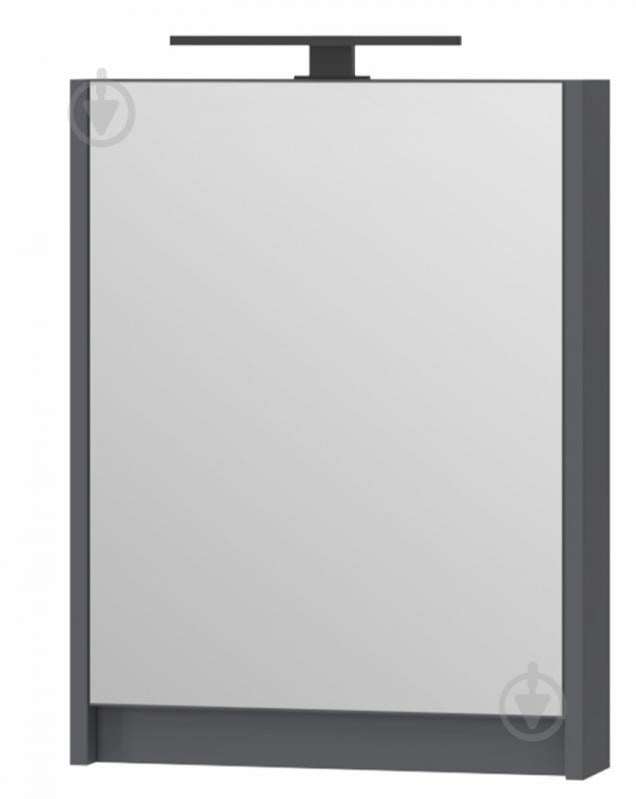 Зеркальный шкаф ЮВЕНТА Leo Leo-50 антрацит - фото 1