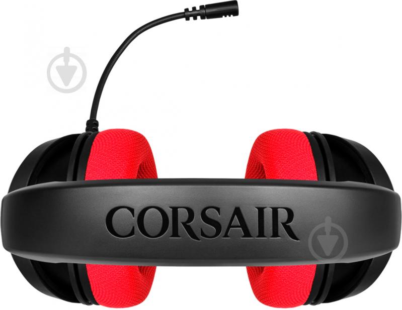 Наушники Corsair HS35 black/red (CA-9011198-EU) - фото 4