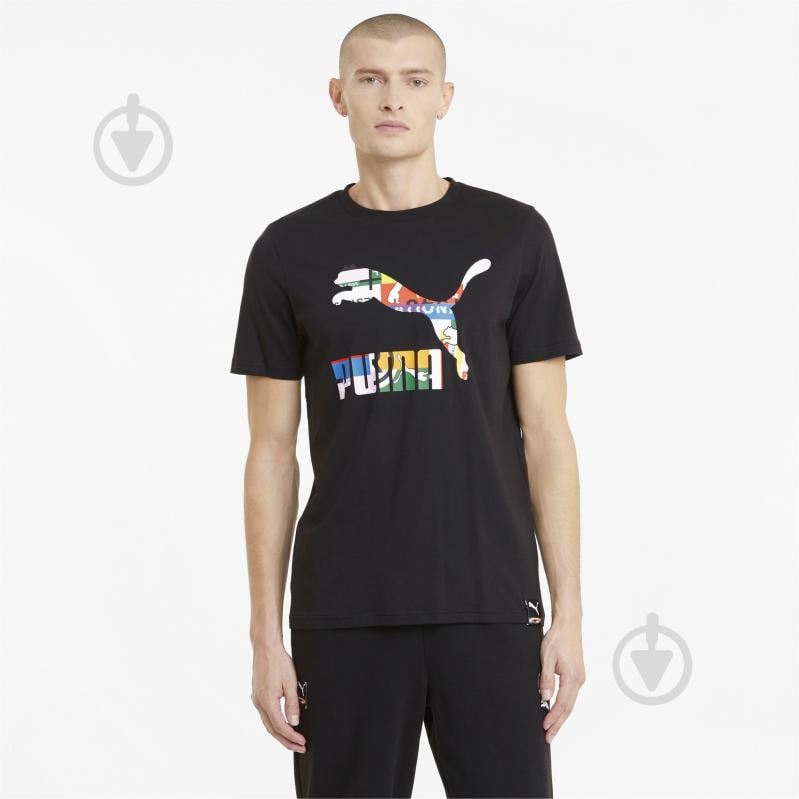 Футболка Puma INTL Tee 59980451 р.M черный - фото 1