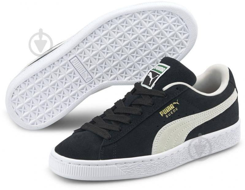 Кросівки дитячі демісезонні Puma SUEDE CLASSIC XXI JR 38056001 р.35,5 чорні - фото 3