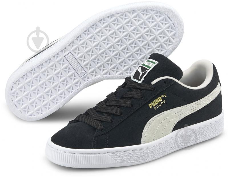 Кросівки дитячі демісезонні Puma SUEDE CLASSIC XXI JR 38056001 р.37,5 чорні - фото 3