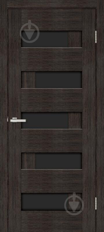 УЦЕНКА! Дверное полотно ОМиС Домино-R ПО черное стекло 800 мм дуб венге (УЦ №2454) - фото 1 УЦЕНКА! Дверное полотно ОМиС Домино-R ПО черное стекло 800 мм дуб венге (УЦ №2454) - фото 1