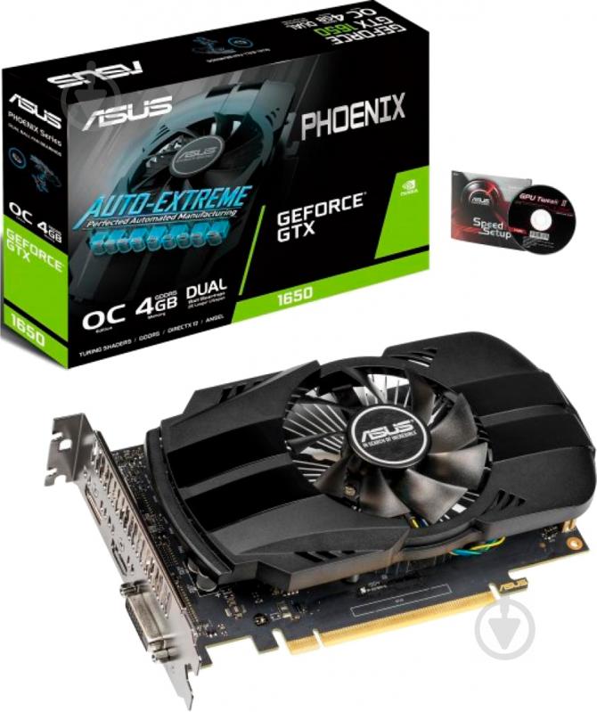 Видеокарта Asus GeForce GTX 1650 4GB GDDR5 128bit (PH-GTX1650-4G) - фото 1