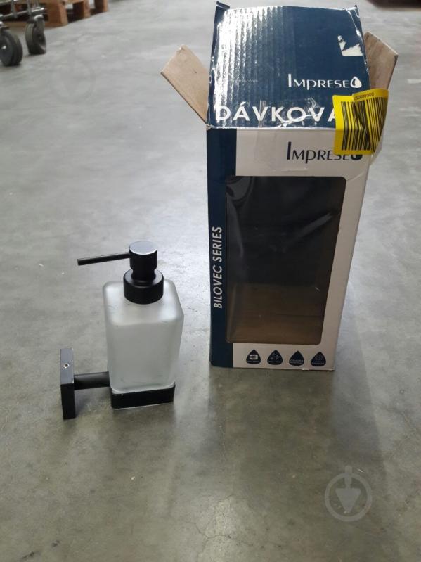 УЦЕНКА! Дозатор для жидкого мыла Imprese Bilovec 171255 черный (УЦ №2454) - фото 7