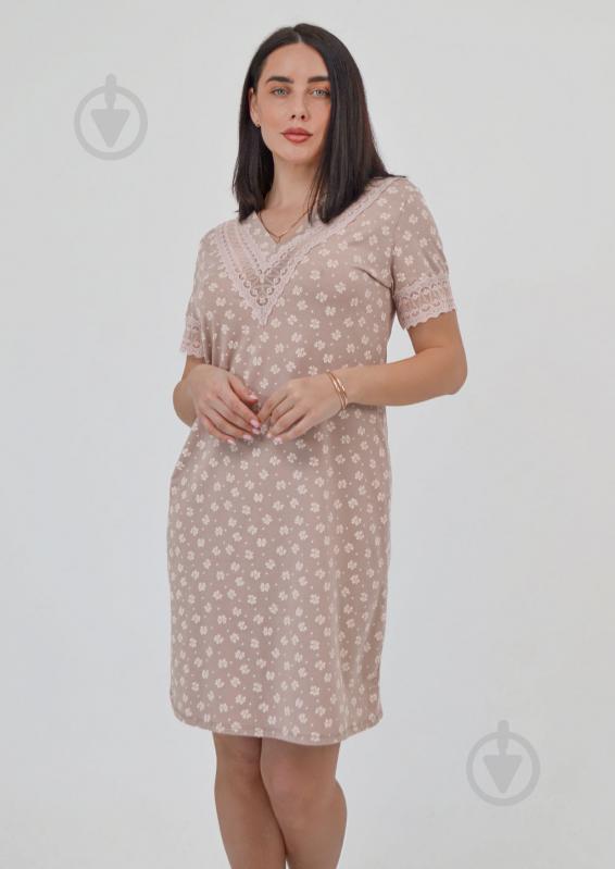 Ночная рубашка Roksana Janetta №1174/16051 р.XXL бежевый - фото 3