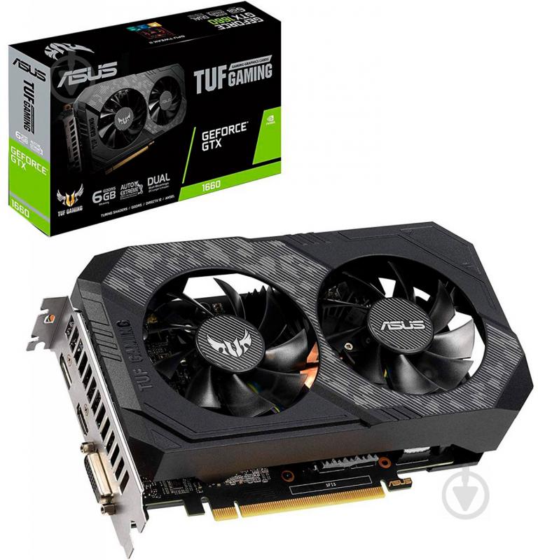 Видеокарта Asus GeForce GTX 1660 6GB GDDR5 192bit (TUF-GTX1660-6G-GAMING) - фото 6