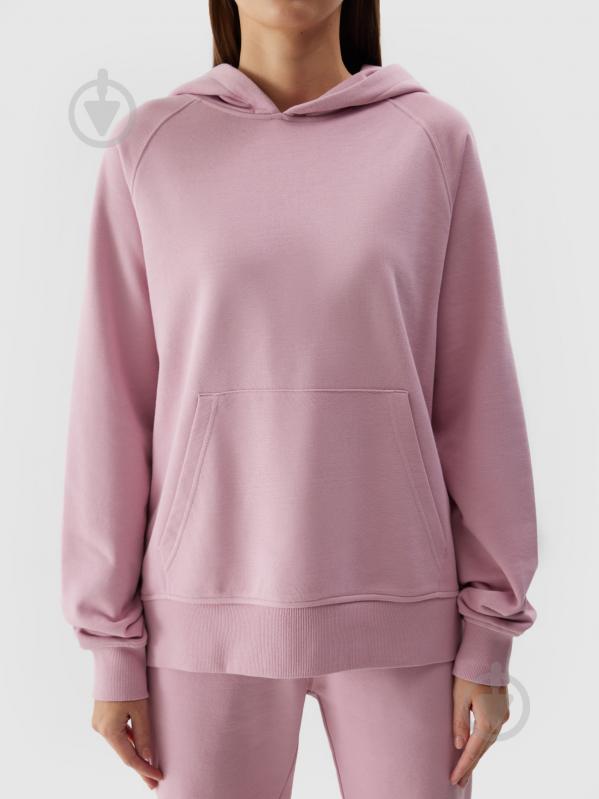 Джемпер 4F SWEATSHIRT F0955 / BLUZA F0955 4FWSS24TSWSF0955-56S р.M розовый - фото 5