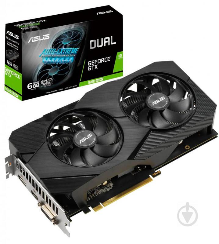 Відеокарта Asus GeForce GTX 1660 6GB GDDR6 192bit (DUAL-GTX1660S-6G-EVO) - фото 8