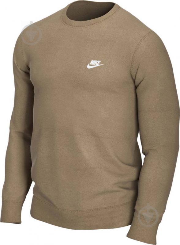 Світшот Nike M NSW CLUB CRW BB BV2662-258 р. XL бежевий - фото 1