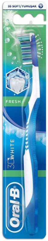 Зубная щетка Oral-B 3D White Fresh средней жесткости 1 шт. - фото 1