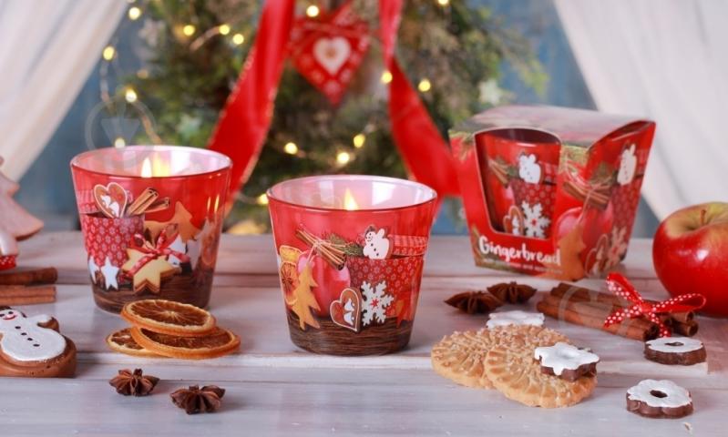 Свічка ароматична Bartek Candles Яблуко та апельсин (скло 115 г) - фото 4