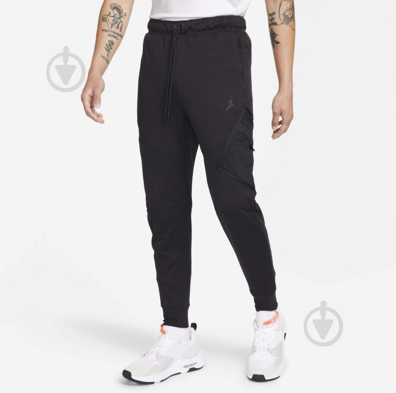 Брюки Jordan M J DF AIR STMT FLC PANT DA9852-010 р. 2XL черный - фото 1