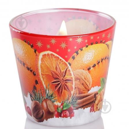 Свічка ароматична Bartek Candles Різдвяний апельсин 115 г - фото 1