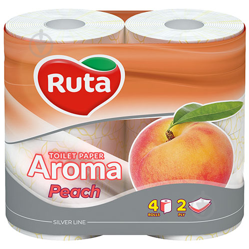 Туалетний папір Ruta Peach Aroma двошаровий 4 шт. - фото 1