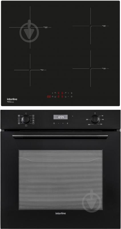 Комплект встраиваемой техники Interline варочная поверхность OEG 731 ETH BA + духовой шкаф HIV 367 SBD BA - фото 1