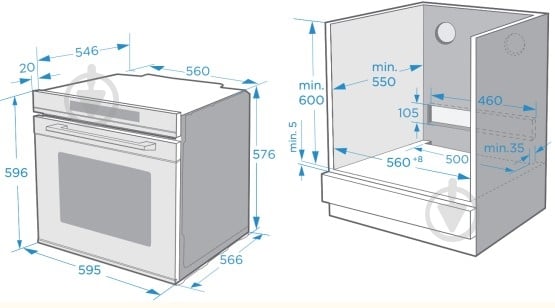 Комплект встраиваемой техники Interline варочная поверхность OEG 731 ETH BA + духовой шкаф HIV 367 SBD BA - фото 23