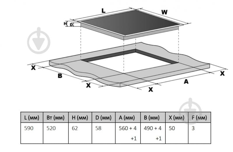 Комплект встраиваемой техники Interline варочная поверхность OEG 731 ETH BA + духовой шкаф HIV 367 SBD BA - фото 20