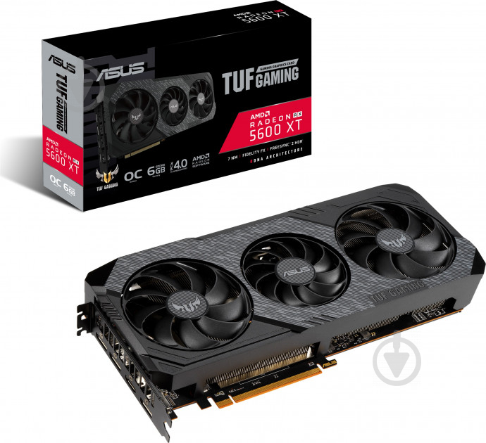 Видеокарта Asus Radeon RX 5600 XT TUF Gaming X3 EVO OC 6GB GDDR6 192bit (TUF3-RX5600XT-O6G-EVO-GAMING) - фото 11