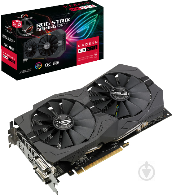 Видеокарта Asus Radeon RX 570 ROG Strix Gaming OC 8GB GDDR5 256bit (ROG-STRIX-RX570-O8G-GAMING) - фото 8