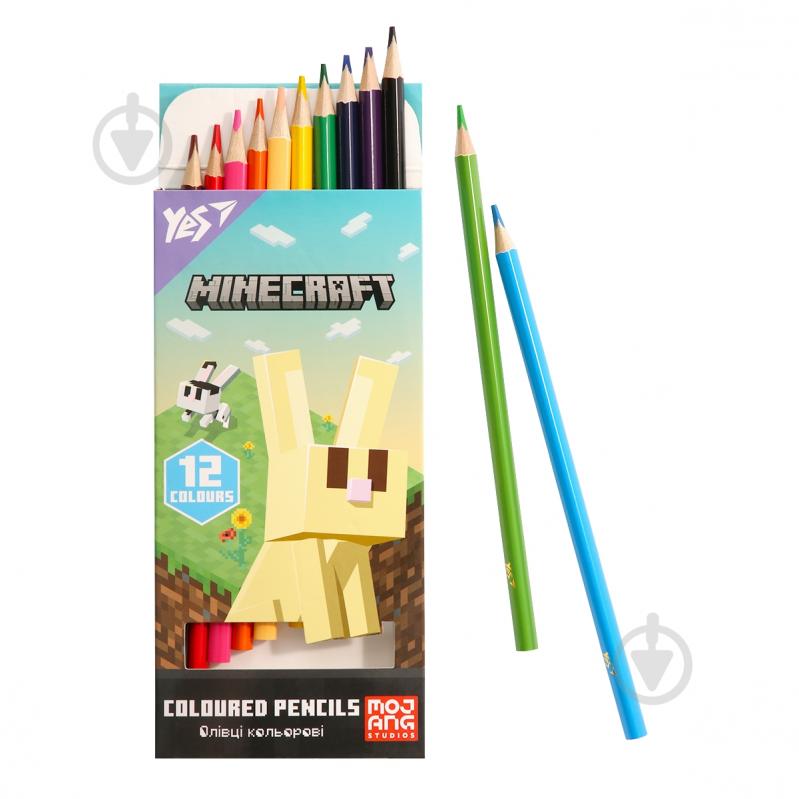 Карандаши цветные Minecraft Spring 12 шт. 290772 YES - фото 4