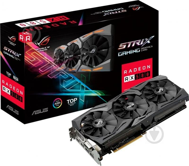 Видеокарта Asus Radeon RX 580 8GB GDDR5 256bit (STRIX-RX580-T8G-GAMING) - фото 7