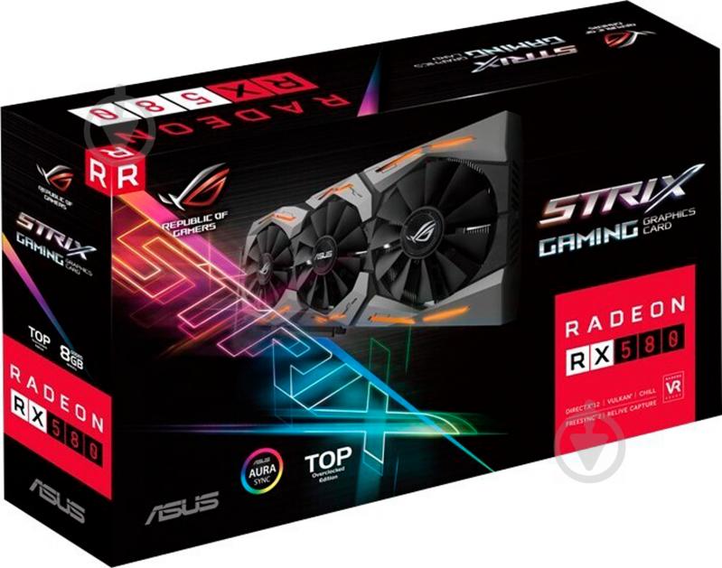 Видеокарта Asus Radeon RX 580 8GB GDDR5 256bit (STRIX-RX580-T8G-GAMING) - фото 8