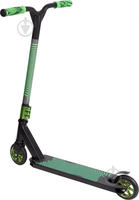 Самокат Firefly ST 350 черно-зеленый 423422-900050 - фото 2