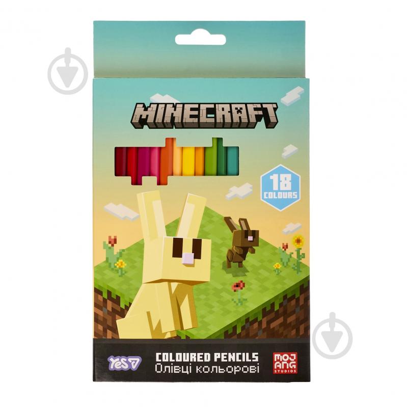 Карандаши цветные Minecraft Spring 18 шт. (290773) YES - фото 1