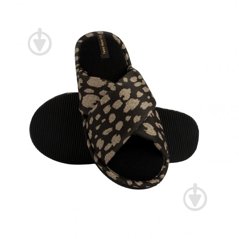 Тапки домашние Twins HS-VL перекрест энимал 11547 р.36/37 черный - фото 2