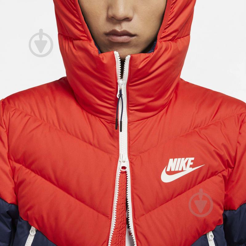 Пуховик мужской зимний Nike M NSW DWN FILL WR JKT HD NFS CU0225-673 р.M красно-синий - фото 3