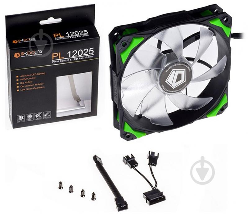 Вентилятор для корпуса ID-Cooling PL-12025-G - фото 3