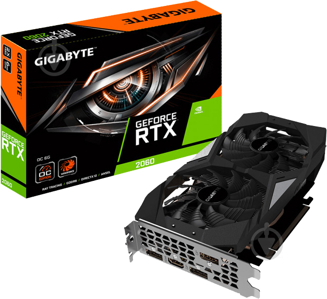 Відеокарта Gigabyte GeForce RTX 2060 OC 6GB GDDR6 192bit (GV-N2060OC-6GD) - фото 6