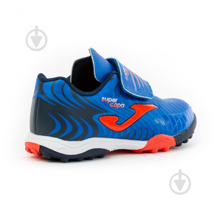 Сороконожки Joma SUPER COPA JR 2004 ROYAL-CORAL TURF SJW.R2004.TF р.30 синий - фото 4