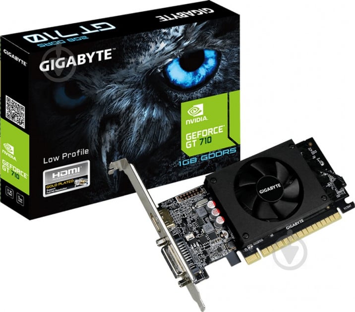 Відеокарта Gigabyte GeForce GT 710 LP 1GB GDDR5 64bit (GV-N710D5-1GL) - фото 4