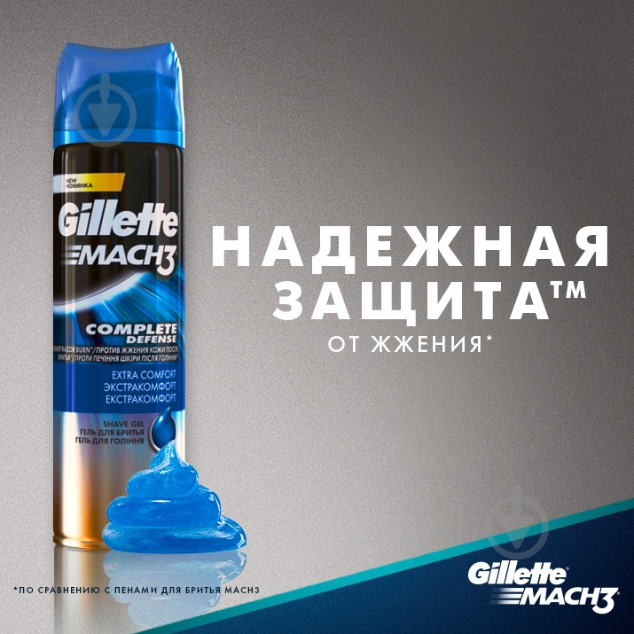 Гель для бритья Gillette Mach 3 Extra Comfort 75 мл - фото 4