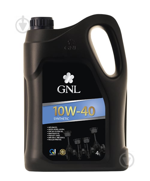 Моторне мастило GNL Synthetic API SN/CF 10W-40 4 л (60178004) - фото 1