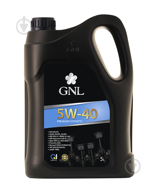 Моторное масло GNL Premium Synthetic API SN/CF 5W-40 5 л (60168005) - фото 1