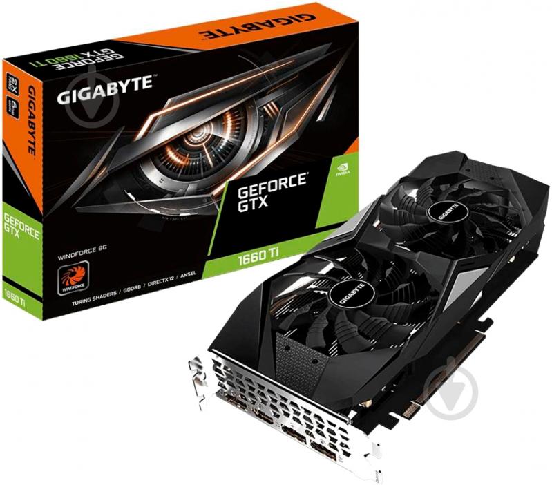 Видеокарта Gigabyte GeForce GTX 1660 6GB GDDR6 192bit (GV-N166TWF2-6GD) - фото 7