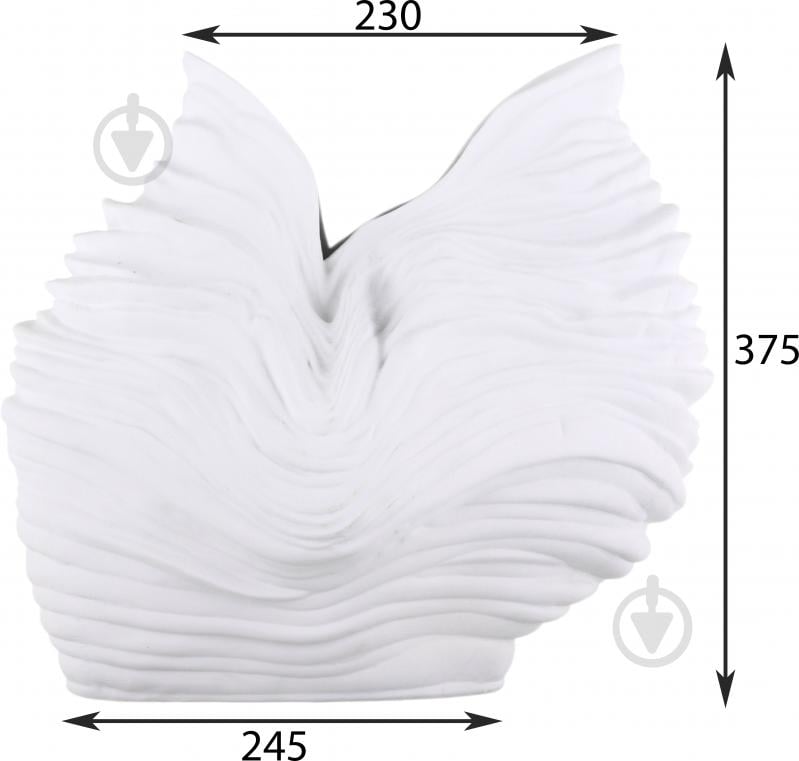 Ваза фарфоровая Inari Aruba 36 см белая ZH473-1D - фото 2 Ваза фарфоровая Inari Aruba 36 см белая ZH473-1D - фото 2