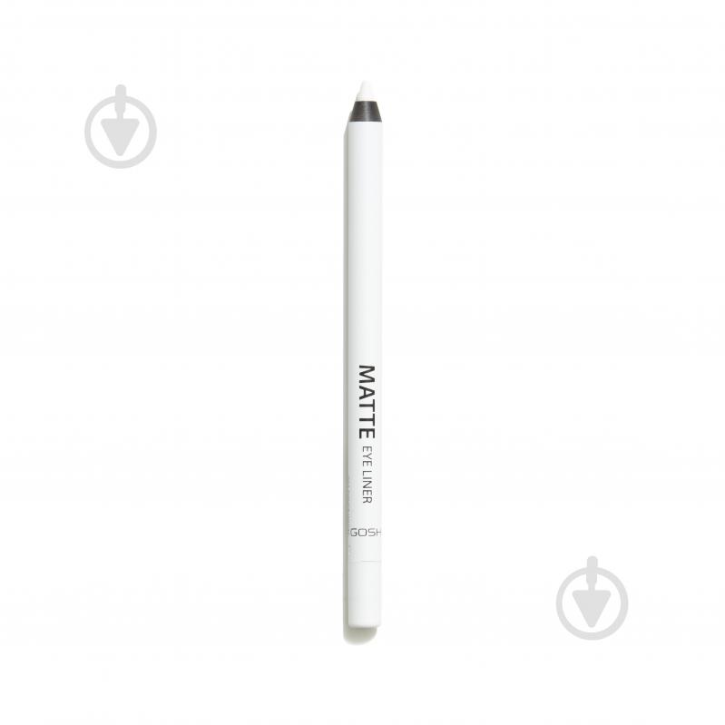 Карандаш для глаз GOSH Matte Eye Liner 001 Dover White 1,2 г - фото 1